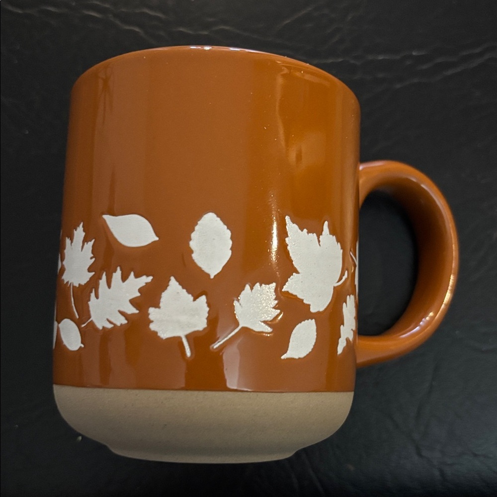 Glossy Burnt Orange Ceramic Coffee Mug